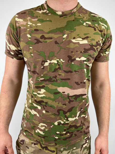 Тактична футболка коричневий мультикам 1036 L (50р) - зображення 1