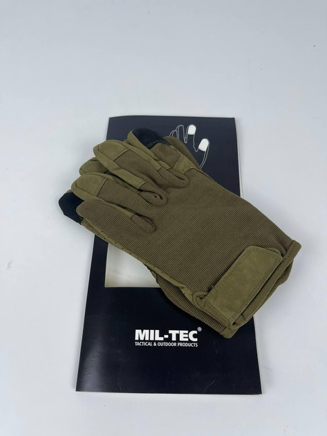 Перчатки тактические Mil-Tec Combat Touch олива M - изображение 2