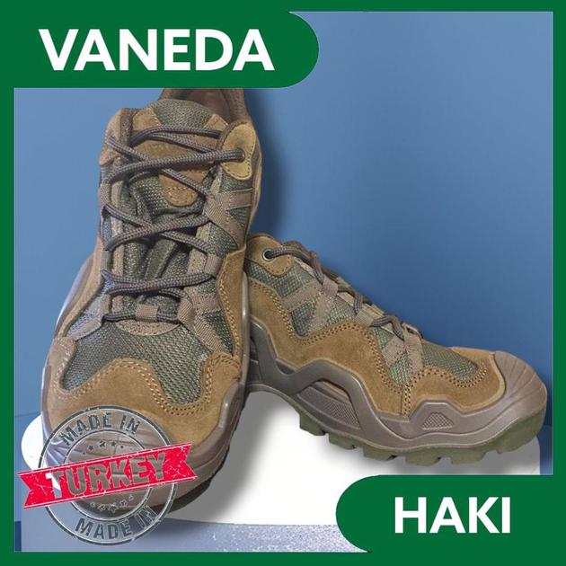 Тактические летние кроссовки VANEDA Ванеда, Армейские кроссовки Олива 43 - изображение 1