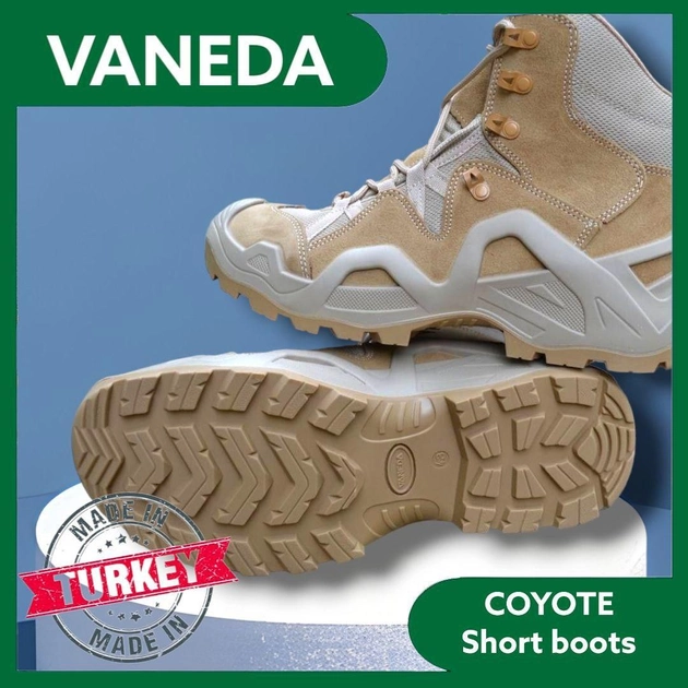 Короткі тактичні літні черевики VANEDA Ванеда Койот 44 - зображення 2