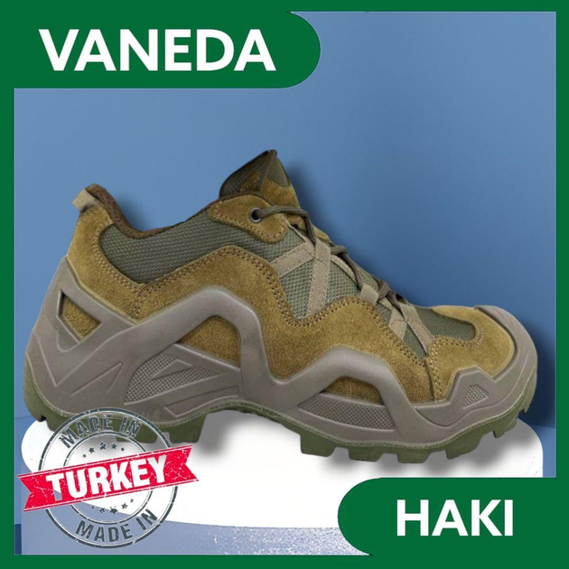 Тактичні літні кросівки VANEDA Ванеда, Армійські кросівки Олива 44 - зображення 2
