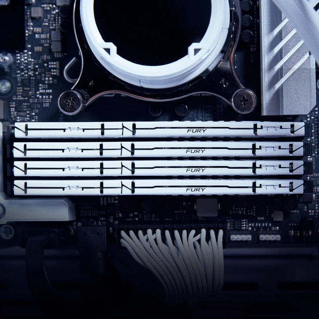 Оперативна пам'ять Kingston FURY DDR5-5200 131072MB PC5-41600 (Kit of 4x32768) Beast 2Rx8 White (KF552C40BWK4-128) - зображення 5