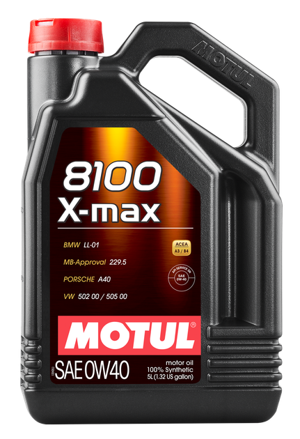 Олива Motul 8100 X-Max SAE 0W40 5Л - Фото 1 Олива Motul 8100 X-Max SAE 0W40 5Л - зображення 1