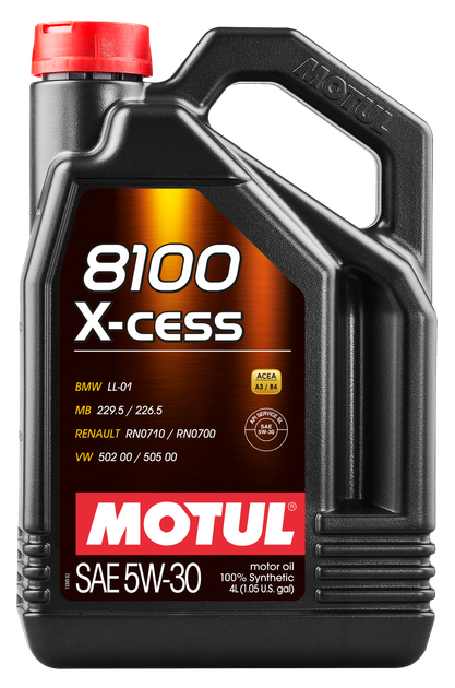 Олива Motul 8100 X-Cess SAE 5W30 4Л - Фото 1 Олива Motul 8100 X-Cess SAE 5W30 4Л - зображення 1