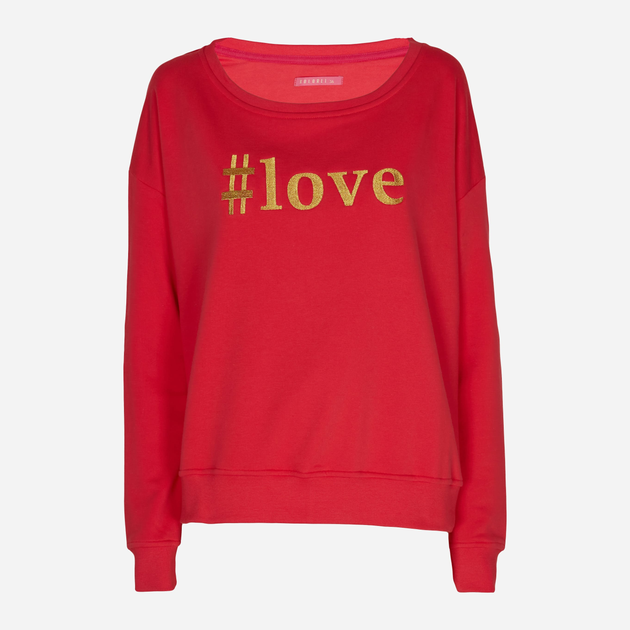 Bluza damska bez kaptura KOLORLI Love 36 Różowa (5903738175048) - obraz 2