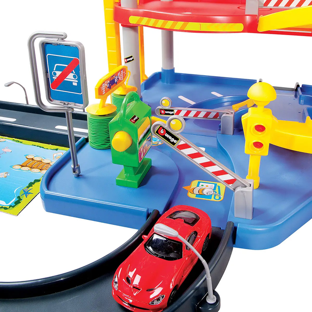 Zestaw do gry Garage Bburago 1:43 3 poziomy, 2 samochody (18-30025) - obraz 4