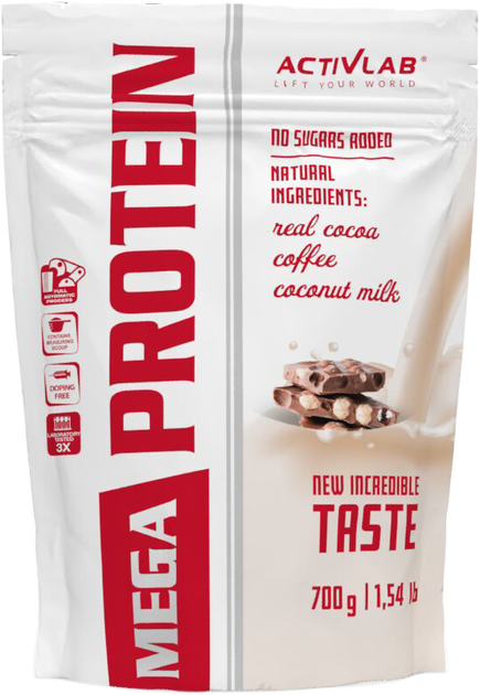 Białko ActivLab Mega Protein 700 g Chocolate-Nuts (5907368801490) - obraz 1