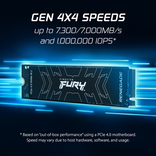 Dysk SSD Kingston FURY Renegade SSD 500 GB M.2 2280 NVMe PCIe Gen 4.0 x4 3D TLC NAND (SFYRS/500G) - obraz 10