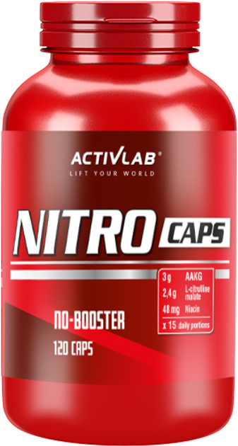 Kompleks przedtreningowy ActivLab Nitro Caps 120 kapsułek (5907368855127) - obraz 1