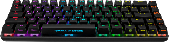 Klawiatura przewodowa Asus ROG Falchion Ace NX czerwona EN PBT USB czarna (90MP0346-BKUA01) - obraz 3