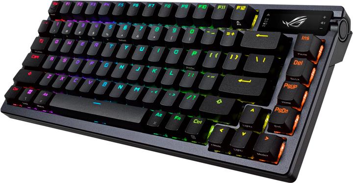 Klawiatura bezprzewodowa Asus ROG Azoth NX Red EN PBT USB/Wireless Gunmetal (90MP0316-BKUA01) - obraz 3