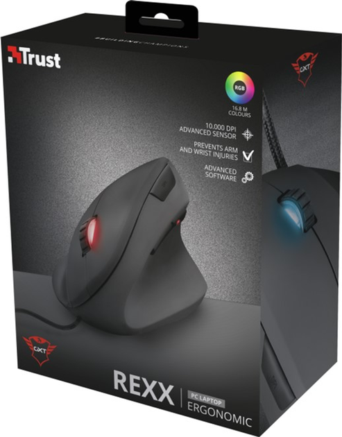 Миша Trust GXT 144 Rexx Vertical USB Black (22991) - зображення 9