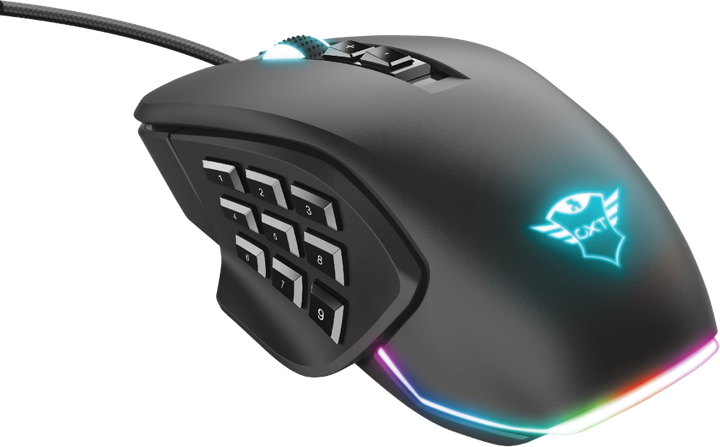 Mysz komputerowa Trust GXT 970 Morfix Konfigurowalna gamingowa USB, czarna (23764) - obraz 6