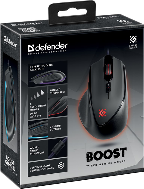 Миша Defender Boost GM-708L USB Black (52708) - зображення 6