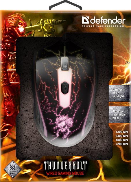 Mysz komputerowa Defender Thunderbolt GM-925 USB Czarna (52925) - obraz 4
