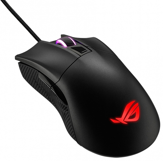 Mysz komputerowa Asus ROG Gladius II Core USB Czarna (90MP01D0-B0UA00) - obraz 4