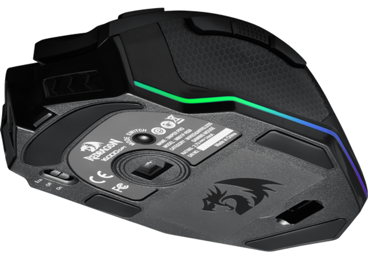 Mysz komputerowa Redragon Sniper Pro Wireless/USB Czarna (RED-M801P-RGB) - obraz 7