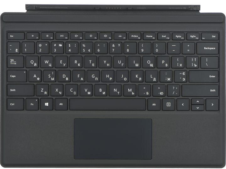 Клавіатура дротова Microsoft Surface Pro Type Cover Black (FMN-00013) - зображення 1