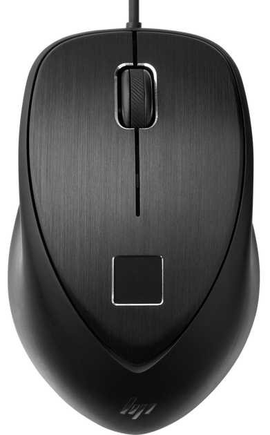 Миша HP Fingerprint USB Black (4TS44AA) - зображення 1