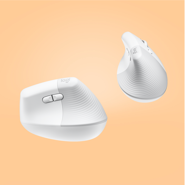 Миша Logitech Lift Vertical Ergonomic Wireless/Bluetooth White (910-006475) - зображення 4