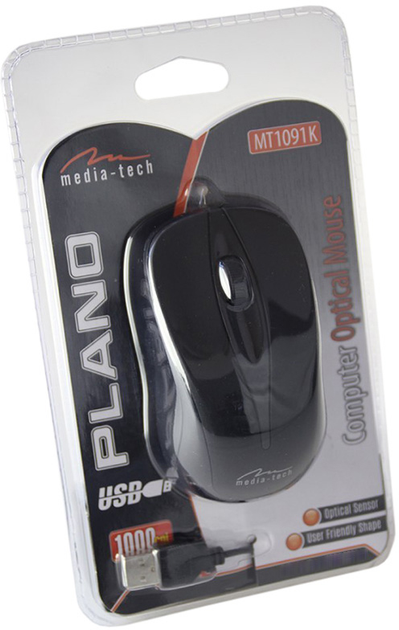 Миша Media-Tech Plano USB Black (MT1091K) - зображення 3
