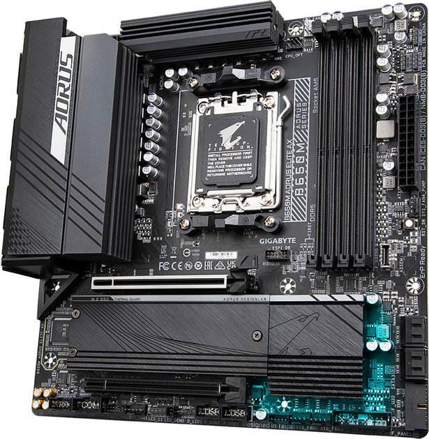 Материнська плата Gigabyte B650M Aorus Elite AX (sAM5, AMD B650, PCI-Ex16) - зображення 2
