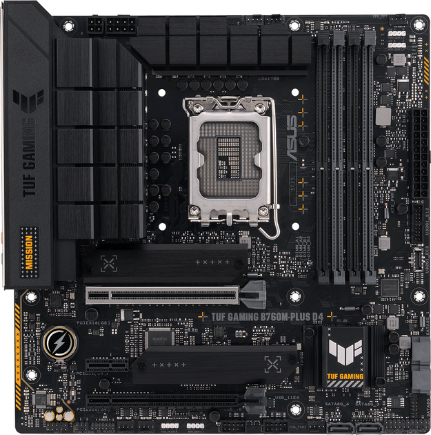 Płyta główna Asus TUF Gaming B760M-Plus D4 (s1700, Intel B760, PCI-Ex16) - obraz 1