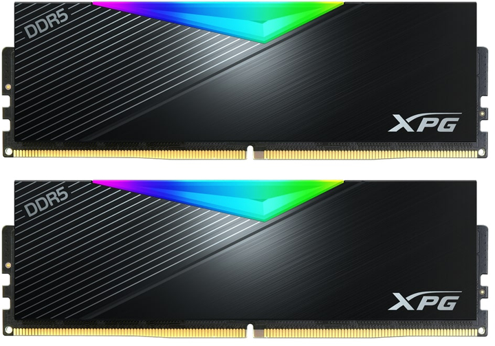 Оперативна пам'ять ADATA DDR5-5200 32768MB PC5-41600 (Kit of 2x16384) XPG Lancer RGB (AX5U5200C3816G-DCLARBK) - зображення 1