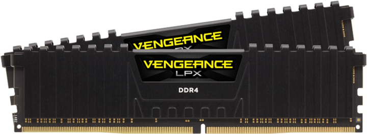 Оперативна пам'ять Corsair DDR4-3600 16384MB PC4-28800 (Kit of 2x8192) Vengeance LPX Black (CMK16GX4M2D3600C16) - зображення 1