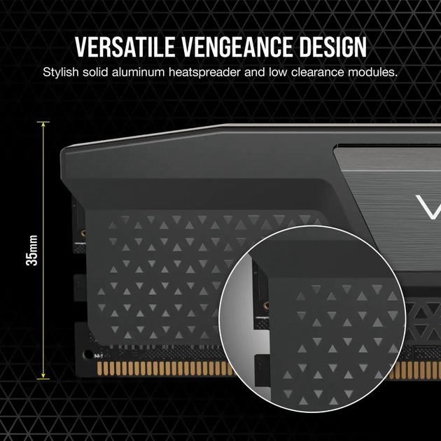 Оперативна пам'ять Corsair DDR5-5200 32768MB PC5-41600 (Kit of 2x16384) Vengeance Black (CMK32GX5M2B5200C40) - зображення 3