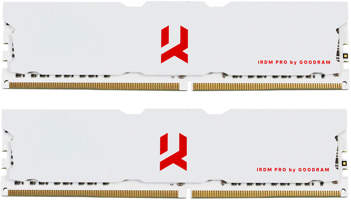 Оперативна пам'ять Goodram DDR4-3600 32768MB PC4-28800 (Kit of 2x8192) IRDM Pro Crimson White (IRP-C3600D4V64L18/32GDC) - зображення 1
