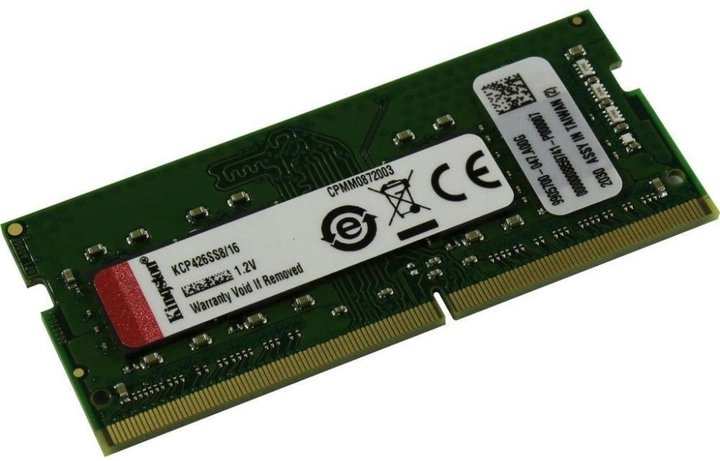 RAM Kingston SODIMM DDR4-2666 16384MB PC4-21300 (KCP426SS8/16) - obraz 1