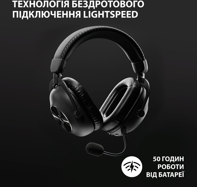 Навушники Logitech G Pro X 2 Lightspeed Wireless Black (981-001263) - зображення 4