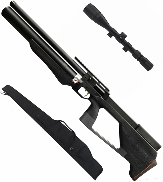 PCP Гвинтівка Zbroia Sapsan 550/300 з оптичним прицілом 4х32 і насосом - зображення 1