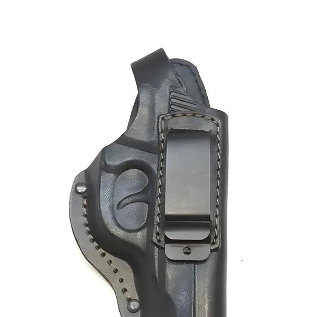 Кобура поясная Walther ppk/s формованная с клипсой (кожа, чёрная) - изображение 2