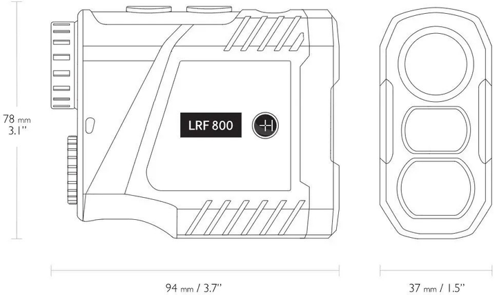 Дальномер лазерный Hawke LRF 800 LCD 6x25 - изображение 2