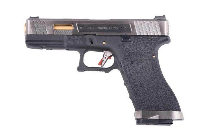 Пістолет Glock 17 Force Metal Blk-Silver-Gold GBB [WE] - зображення 1
