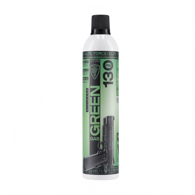 Green Gas 600 ml 130 PSI із силіконом Elite Force - зображення 1