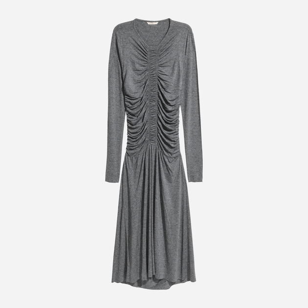 Акція на Сукня довга літня жіноча H&M FL0593929 32 Сіра від Rozetka
