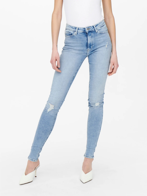 Джинсы Skinny женские ONLY 15249679 M/34 Голубые (DN5715208980461) – в ...