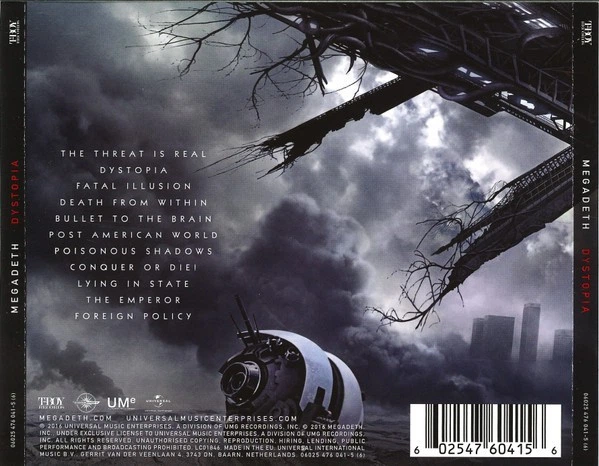 MEGADETH – Dystopia (CD, EU) – фото, відгуки, характеристики в