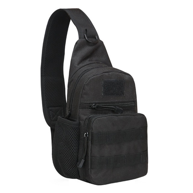 Рюкзак тактичний на одне плече AOKALI Outdoor A14 20L Black - зображення 1
