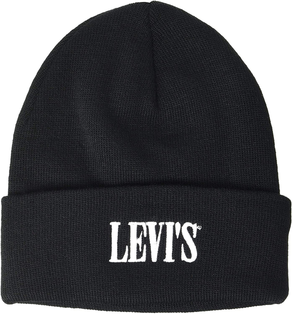 levi's smaller serif logo beanie