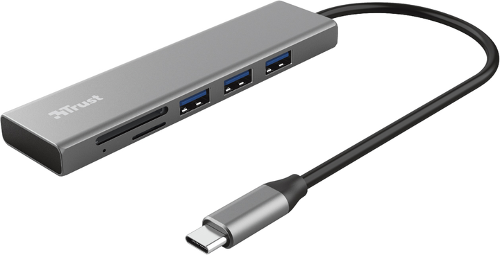 Швидкісний концентратор та кардрідер USB-C Halyx Trust Fast USB-C Hub&Card reader (24191) - зображення 1