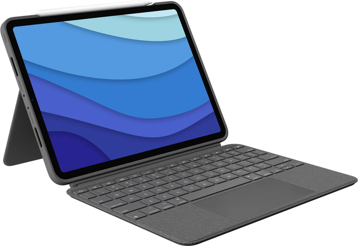 Обкладинка-клавіатура Logitech Combo Touch for iPad Pro 11" 1st 2nd 3rd 4th Gen Grey (920-010255) - зображення 1