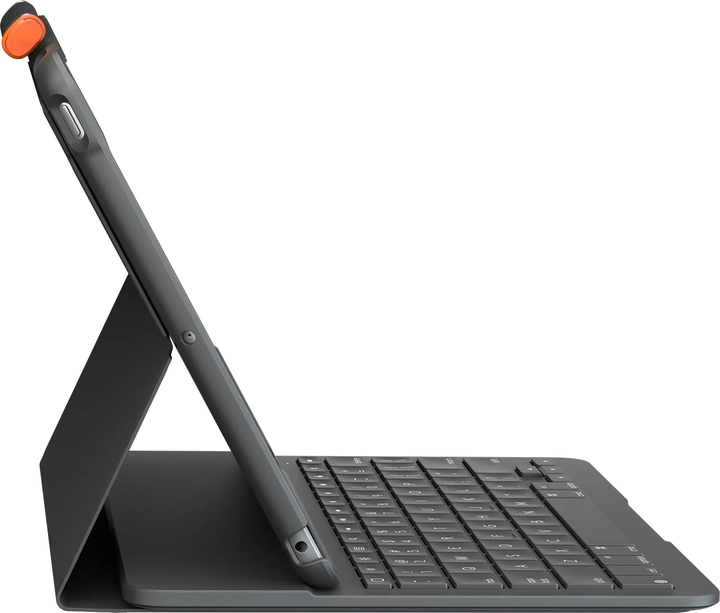 Etui na klawiaturę Logitech Slim Folio do iPada 10,2" 7. 8. 9. generacji, grafitowe (920-009480) - obraz 3