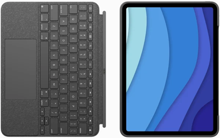 Logitech Combo Touch Keyboard Cover do Apple iPad Pro 11" 1./2./3. generacji Oxford szary (920-010148) - obraz 3