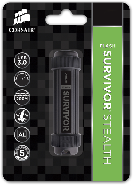 Pendrive Corsair Flash Survivor w stylu wojskowym USB 3.0 64 GB (CMFSS3B-64 GB) - obraz 4
