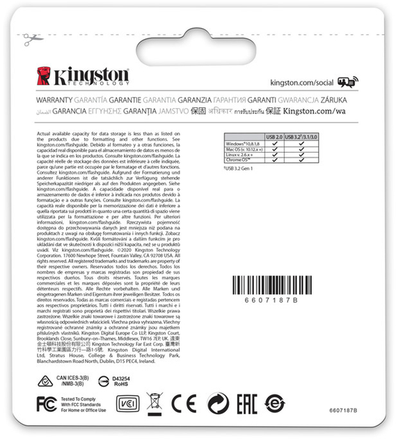 Pamięć flash USB-A Kingston DataTraveler Micro Gen2 256 GB (DTMC3G2/256 GB) - obraz 5