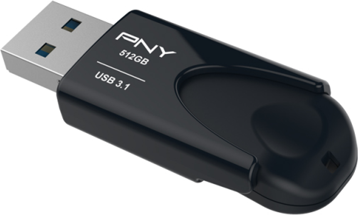 Pendrive PNY Attache 4 512 GB USB 3.1 czarny (FD512ATT431KK-EF) - obraz 2